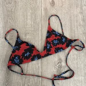 Jcrew french tie bikini top